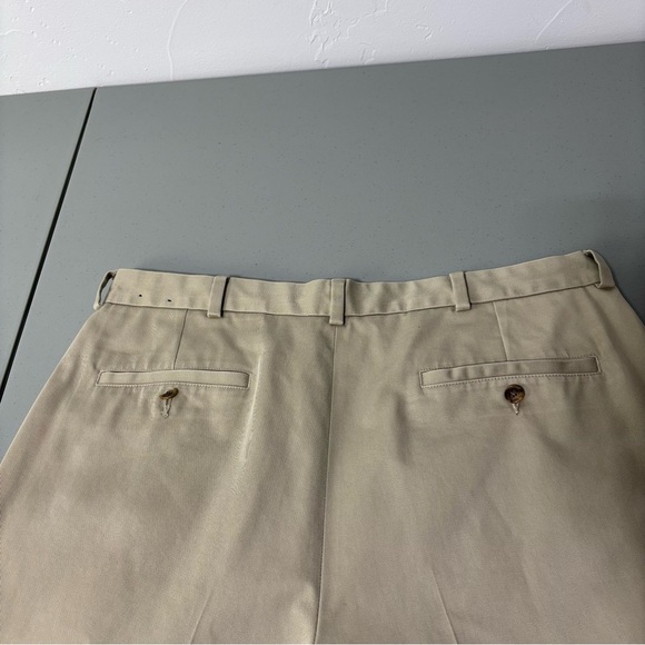 Brooks Brothers Advantage Chino Elliot Men 38X32 Cotton Pleated Pants Cuffed Hem - Picture 7 of 16